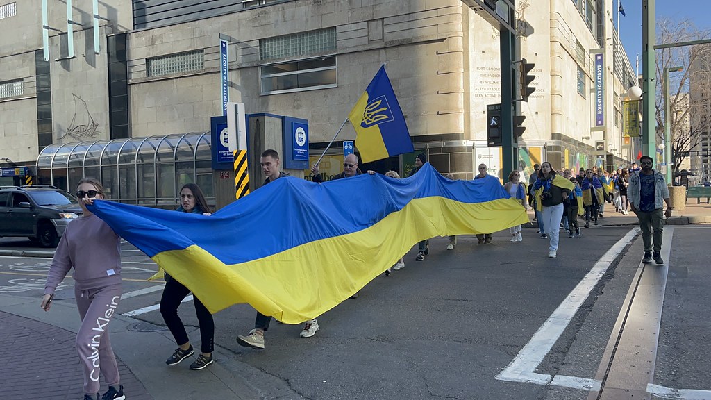 Ukraine March in Edmonton