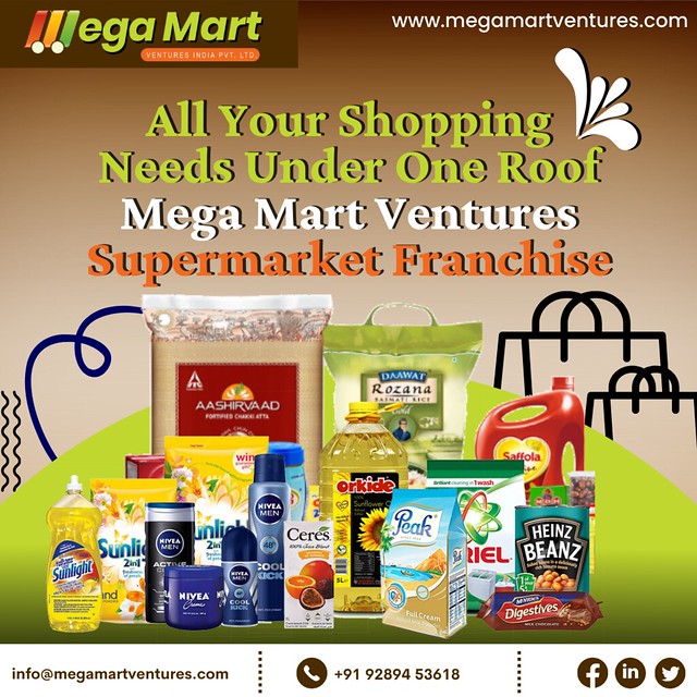 Supermarket Franchise Store Opportunities Offer By Megamart Ventures.