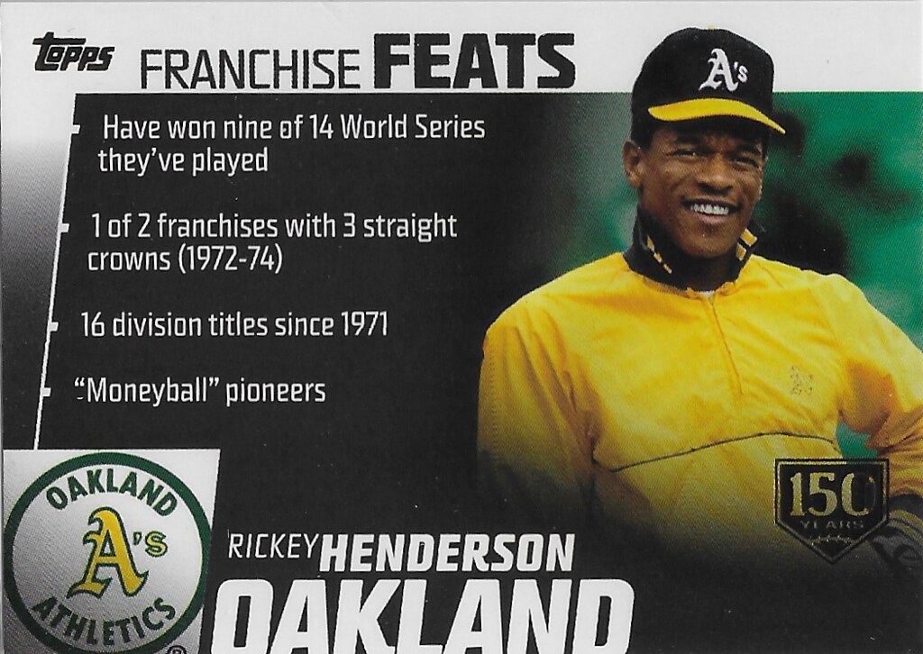 Henderson, Rickey - 2019  Topps - Franchise Feats - 150th Anniversary #FF-20
