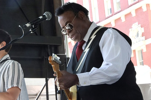 Ernie Vincent at Crescent City Blues & BBQ Fest 2023. Photo by Demian Roberts.