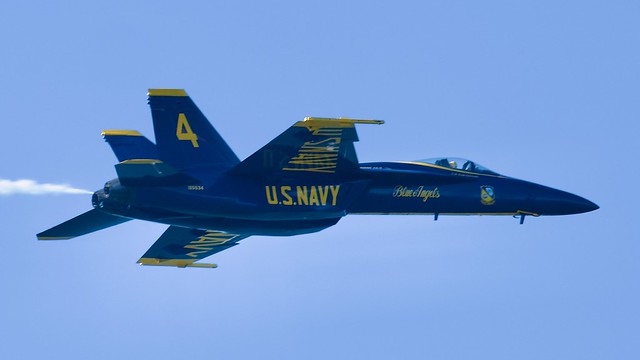 US Navy Boeing F/A-18E Super Hornet Blue Angels 165534 2023 S.F. Fleet Week L1150224