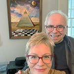 All-Seeing Eye Selfie Photo taken by Irene, 
under the Eye of Providence 
watching over mankind&#039;s workers.

Masonic Temple, 
Sag Harbor, New York 