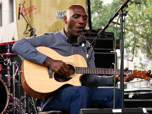 Cedric Burnside at Crescent City Blues & BBQ Fest 2023. Photo by Louis Crispino.