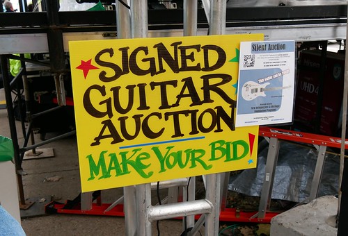 Silent auction at Crescent City Blues & BBQ Fest 2023. Photo by Louis Crispino.