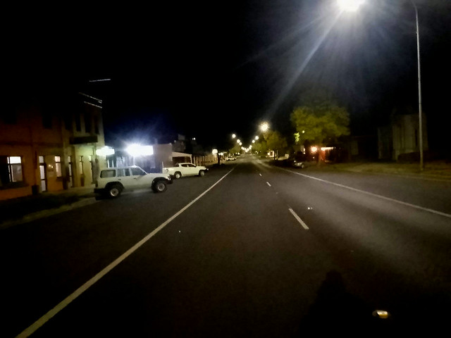 Night along Adelaide St