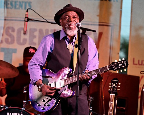 Lurrie Bell at Crescent City Blues & BBQ Fest 2023. Photo by Michael White.