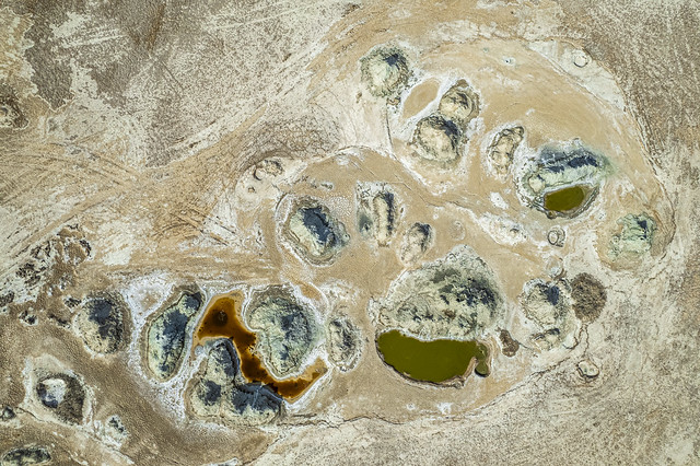 Salton Sea Mud Pots from Above
