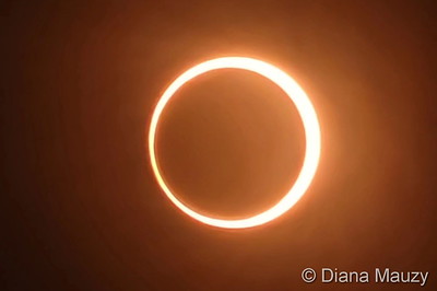 The annular solar eclipse as seen from southern Utah. (Diana Mauzy)