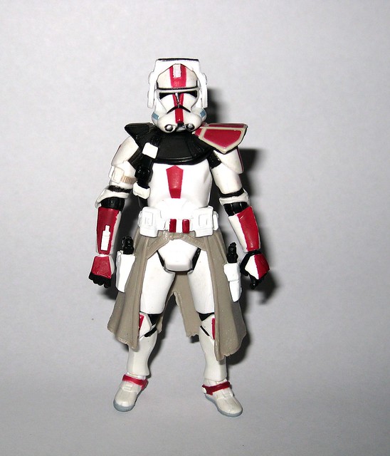 clone commander battle gear version 1 red iii-33 star wars revenge of the sith basic action figures 2005 hasbro 1c