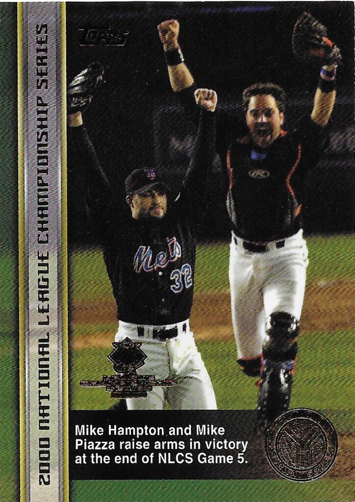 Piazza, Mike - 2000 Topps NY City Subway Series #67 (cameo with Mike Hampton)