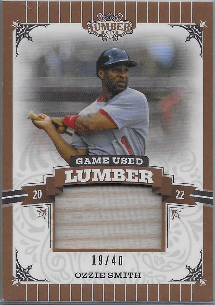 Smith, Ozzie - 2022 Leaf Lumber - Game Used Lumber Relics #GUL-94