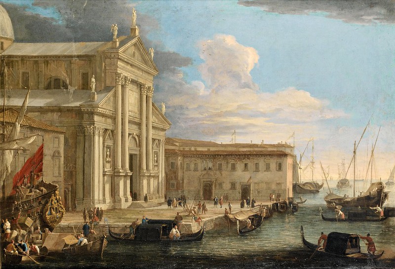 Luca Carlevarijs (1663-1730) - The Church of San Giorgio Maggiore, Venice