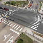 Cameron Rd at Ferguson Ln Intersection safety improvements funded by the 2018 Austin Mobility Bond.