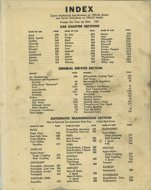 bk3601 Mortor's Auto Repair Manual 26th Edition First Printing 1963 001
