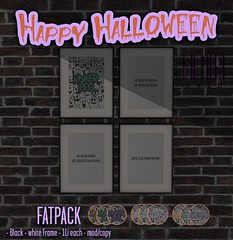 Halloween poster FATPACK