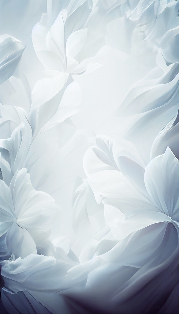 Floral themed abstract 3D background.