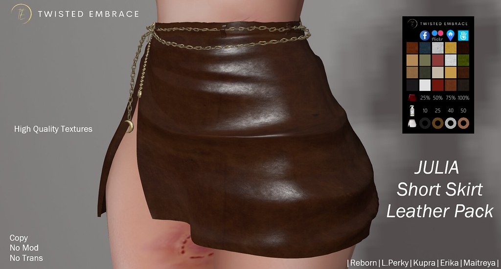 Julia Short Skirt – Leather FatPack
