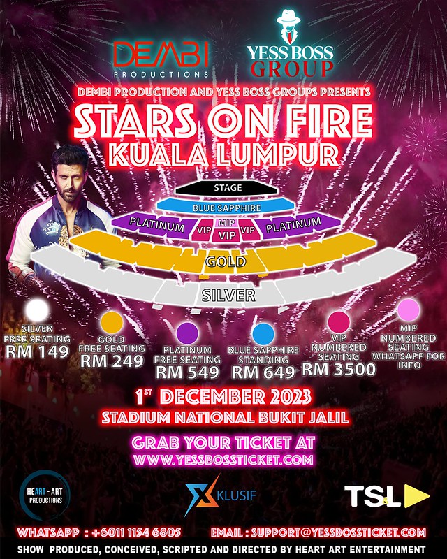 Hrithik Roshan & Prabhu Deva di Stars On Fire Kuala Lumpur Live In Concert