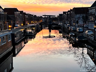 Sunset over Nieuw Rijn