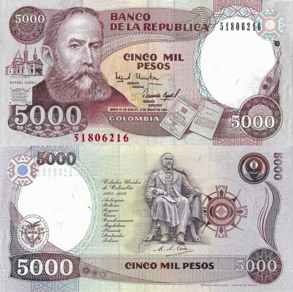 Colombia - 5.000 Pesos-P440