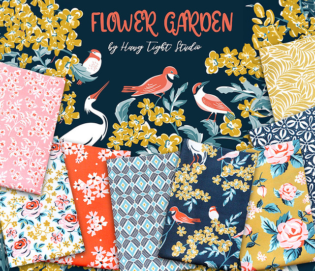 Cloud9 Fabrics Flower Garden Collection by Hang Tight Studio