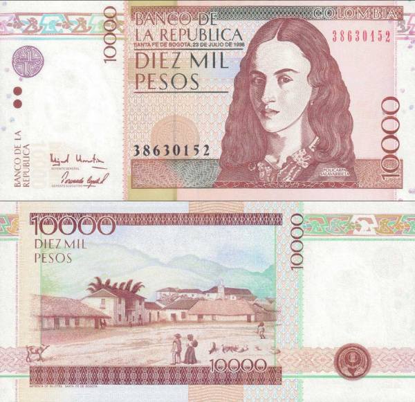 Colombia p443 10000 Pesos