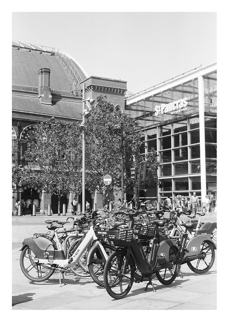 FILM - Bicycles outside St Pancras