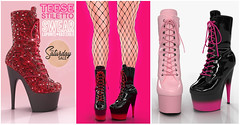 L&B for The Saturday Sale! Teese Stilleto Sequin & Latex Boots