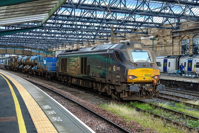 Direct Rail Services locomotive Class 68 number 68002 “Intrepid” at Carlisle