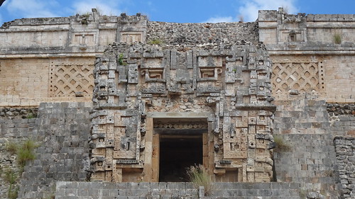 detailed entrance to the pyramid