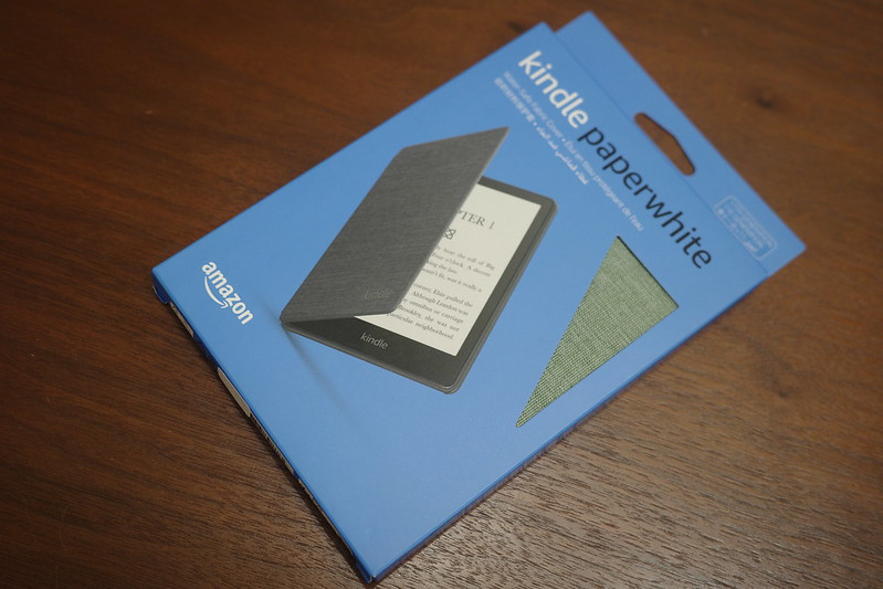 001Ricoh GRⅢx Kindle Paperwhite第11世代用Amazon純正ファブリックカバー  ライトグリーン パッケージ