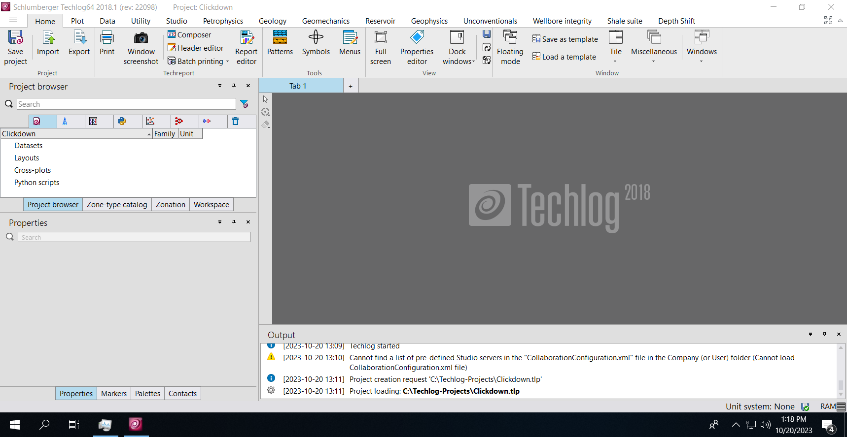 Working with Schlumberger Techlog 2018.1 full license