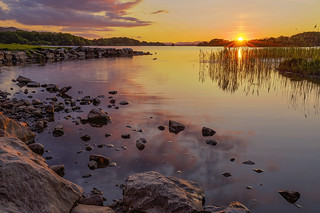 A sunset in Killarney (Lough Leane, County Kerry, Ireland)