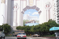 Richard Haas mural on the Fontainebleau Hotel, Miami Beach 1989