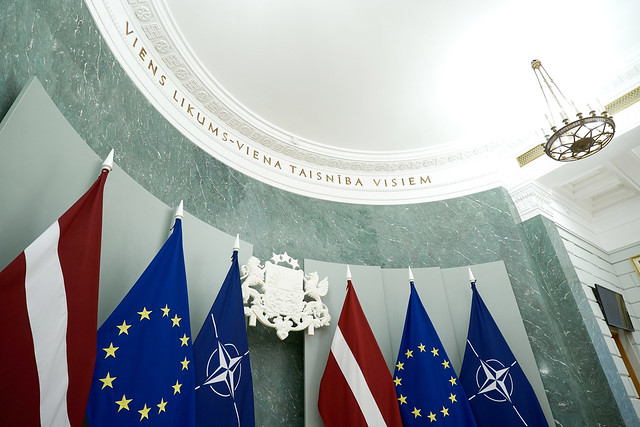 20.10.2023. Ministru prezidente Evika Siliņa tiekas ar Eiropas Komisijas iekšējā tirgus komisāru Tjerī Bretonu (Thierry Breton).