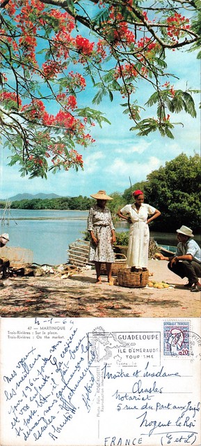 Martinique - Trois-Rivières - Sur la place - 1964