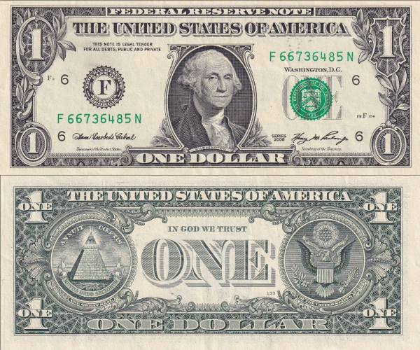 USA 1 Dollar - Washington - 2006 - P.523a-F