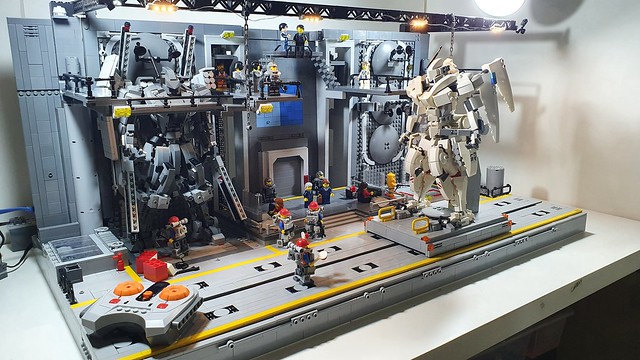 Lego moc: Military Base for Mecha