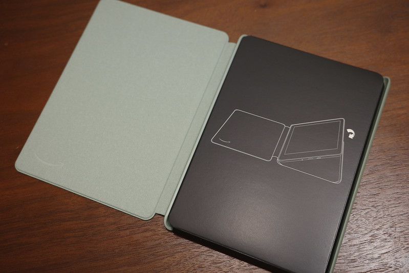 004Ricoh GRⅢx Kindle Paperwhite第11世代用Amazon純正ファブリックカバー  ライトグリーン 本体内側