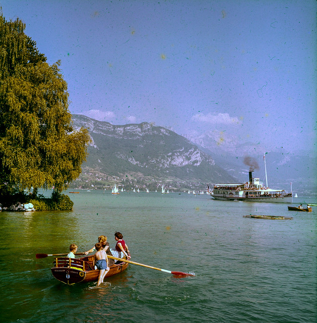El vapor France a Annecy / The France steamer in Annecy