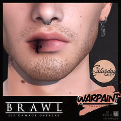 WarPaint @ TheSaturdaySale - Brawl lip damage overlay