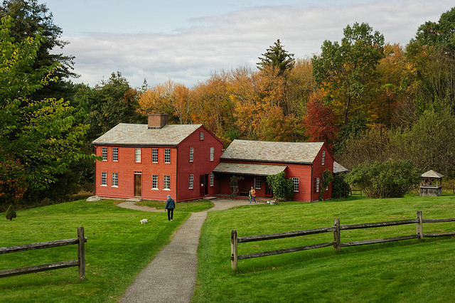The historic Fruitlands Farmhouse on a beautiful fall day 4