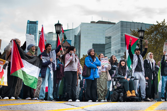 Pro - Palestine Demonstration Oct 20 2023 Ryerson/Queens Park