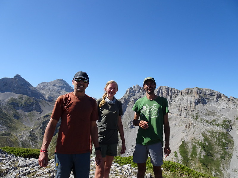 Manu, me and Alfonso, on top of Les Tourelles (2041m)