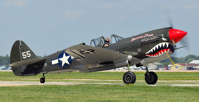 1942 P-40 Curtiss Warhawk 42-104977 USAAF N977WH American Dream