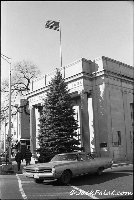 National Community Bank. 24 Park Avenue. Rutherford, New Jersey USA. Photo by Jack Falat December 1975