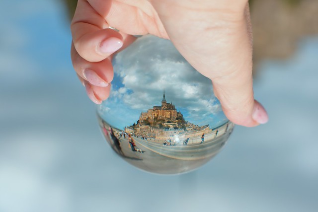 St Michael's Mount in a magic ball