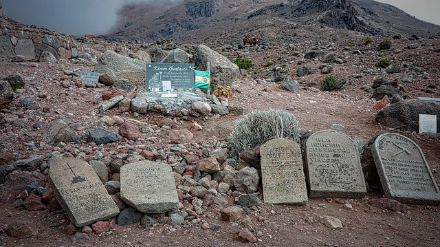 Mountaineers' cemetery, Chimborazo, Ecuador.  🇪🇨