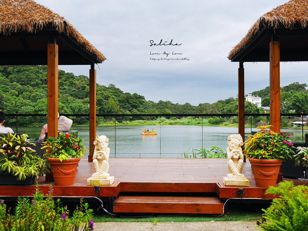 苗栗景觀餐廳三義超美咖啡廳映象水岸峇里島咖啡廳可踩天鵝船 (6)