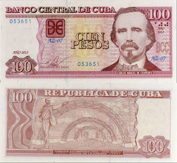 Cuba p129e 100 Pesos- 2013